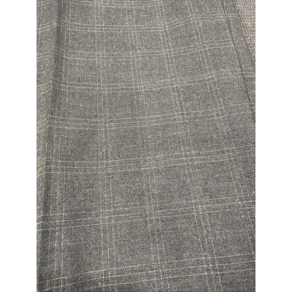New Ralph Lauren Gray Plaid Comfort Flex Flat Front Dress Pants Men's Size 40x32